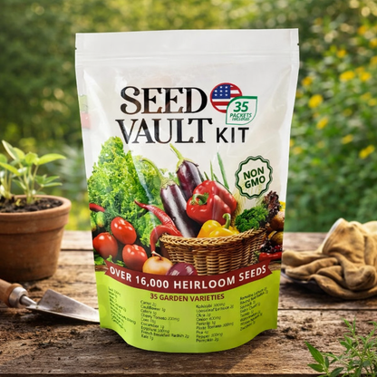 Seed Vault Kit — 16,000+ Heirloom Seeds